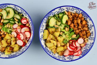 Buddha bowl met pittige tofu